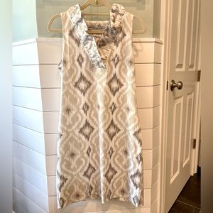 Gretchen Scott Boutique Ruffneck Sleeveless Dress Medium NWOT